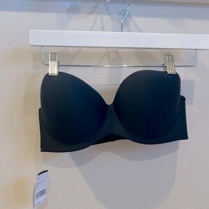 Felina Classic 36C strapless Black Bra New!